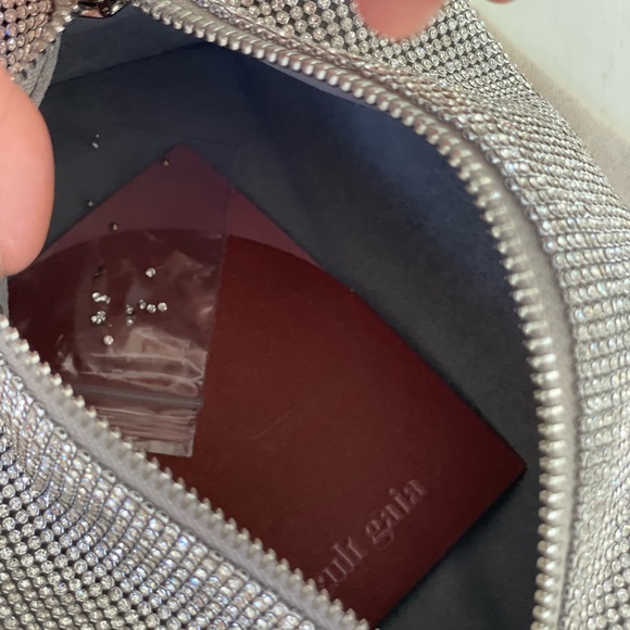 ❌SOLD OUT❌Cult Gaia Mini Sienna Silver Crystal Bag - Picture 6 of 10